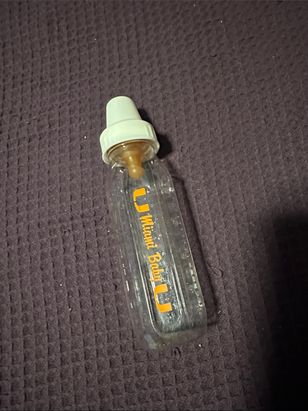 Miami plastic Baby Clear Feeding Bottle with White Cap